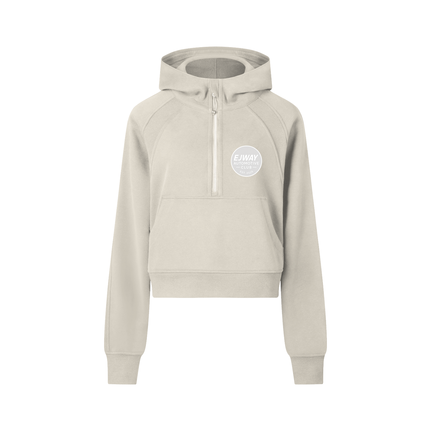 EJWAY Automotive Club Cropped Half-Zip Hoodie