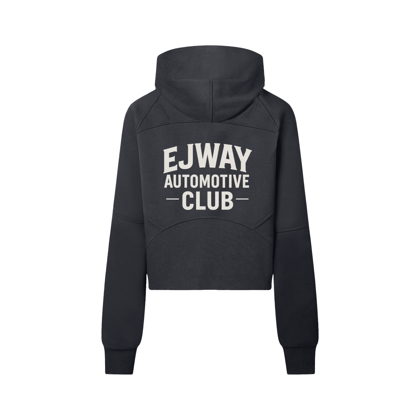 EJWAY Automotive Club Cropped Half-Zip Hoodie