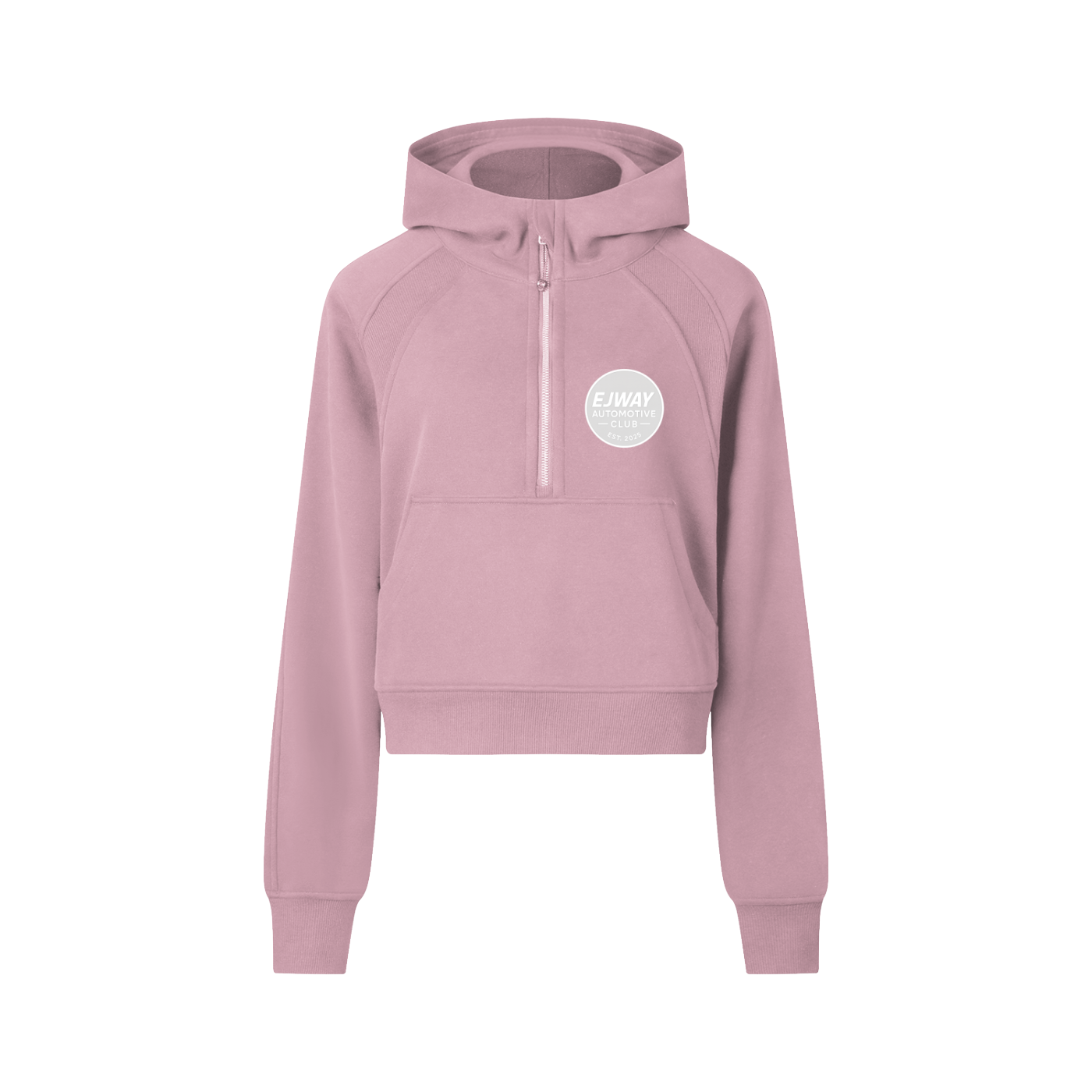 EJWAY Automotive Club Cropped Half-Zip Hoodie