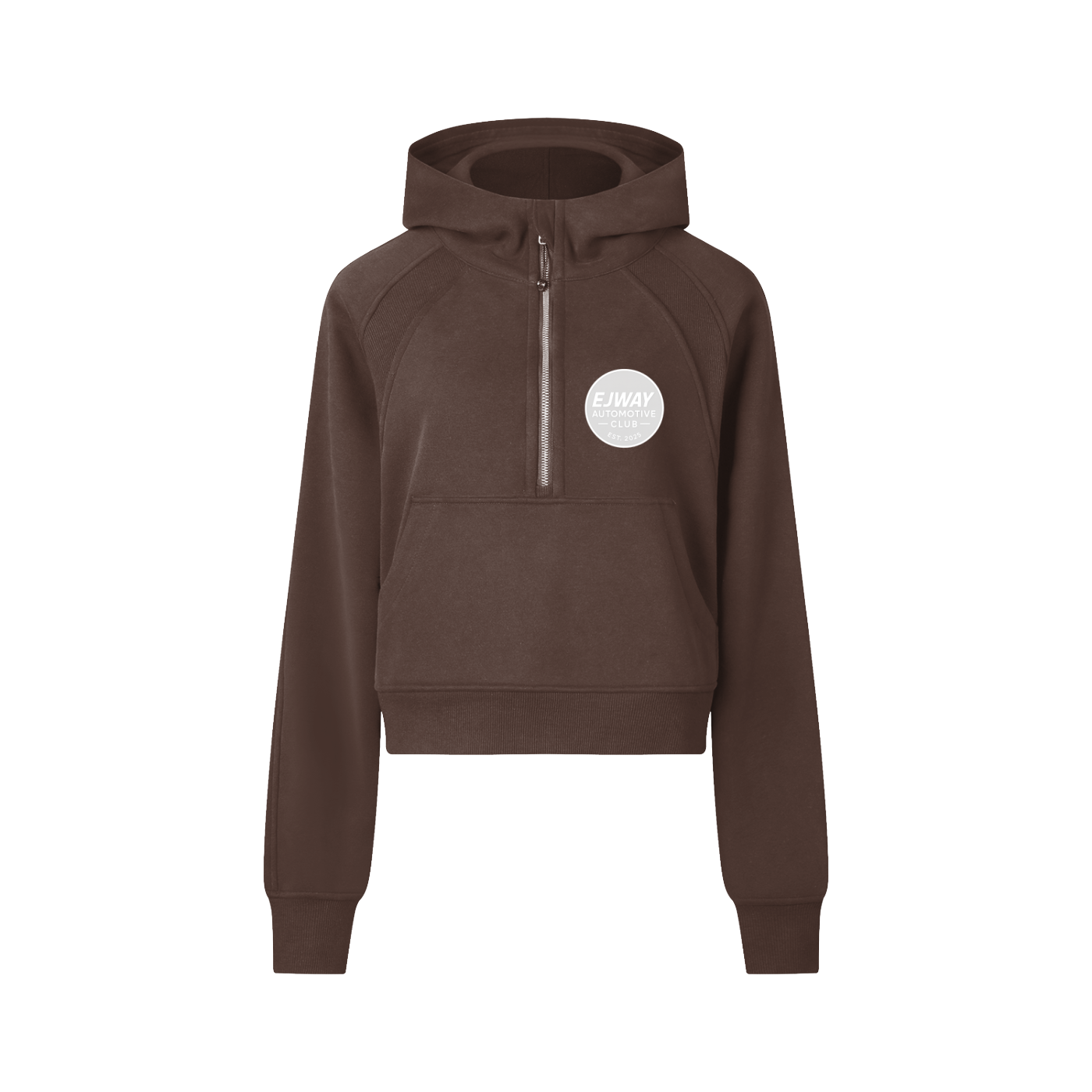EJWAY Automotive Club Cropped Half-Zip Hoodie