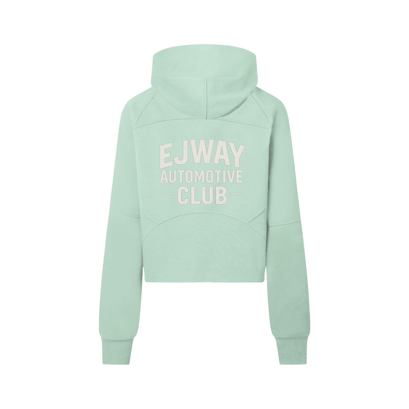 EJWAY Automotive Club Cropped Half-Zip Hoodie