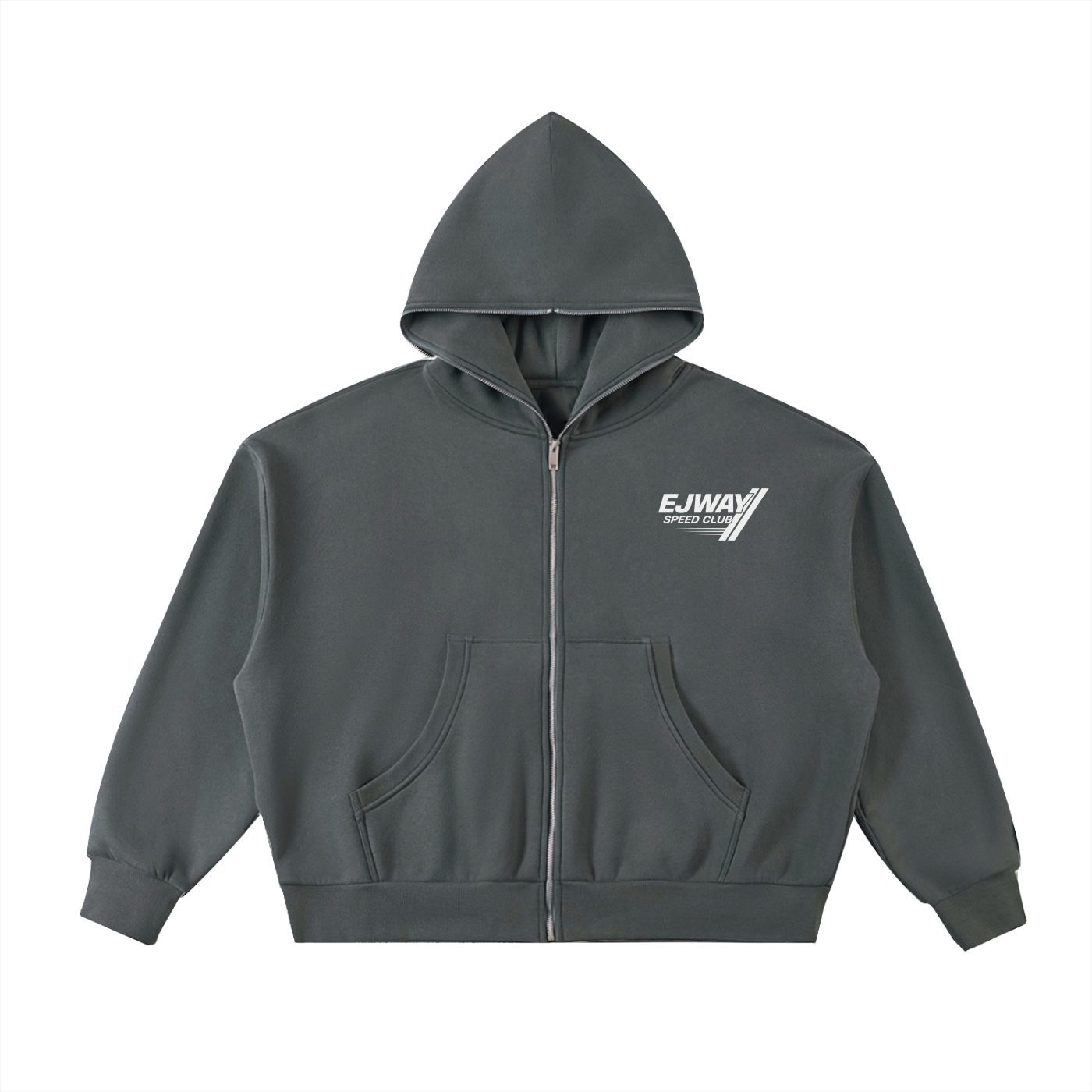 Boostmas Fleeced Full-Zip Boxy Hoodie