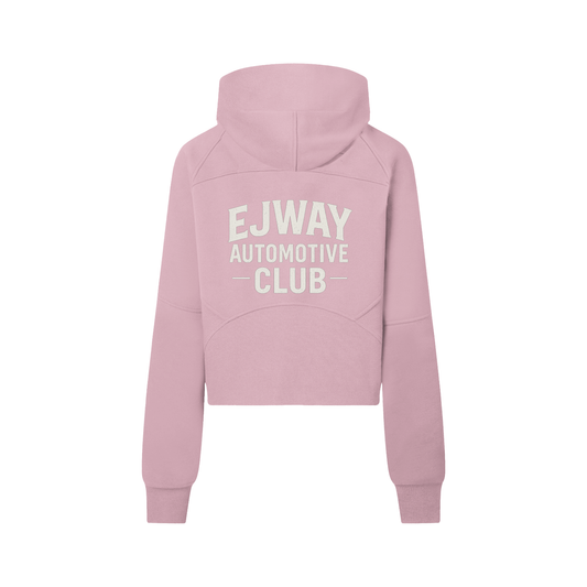 EJWAY Automotive Club Cropped Half-Zip Hoodie