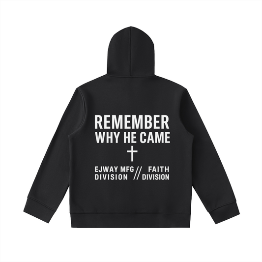 Faith Division Essential Heavyweight High Neck  Zip-Up Hoodie